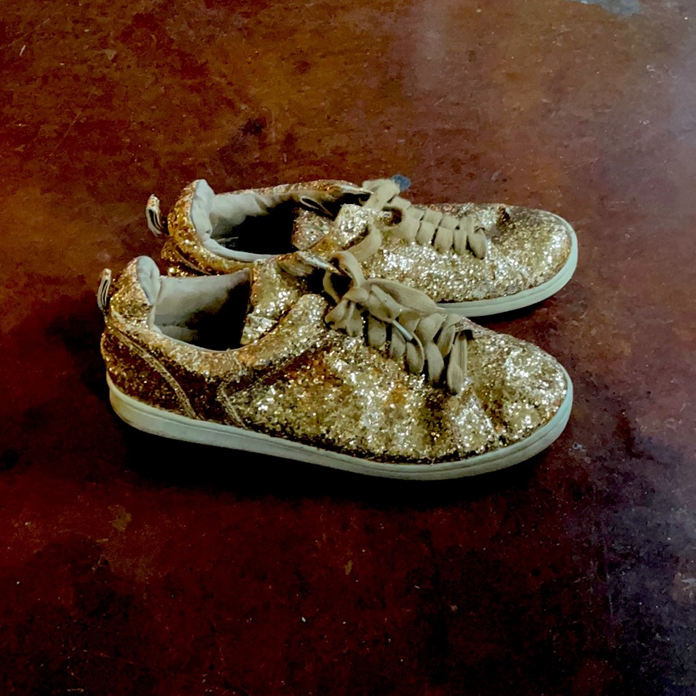Gold Gini Bini tenis gold glitter